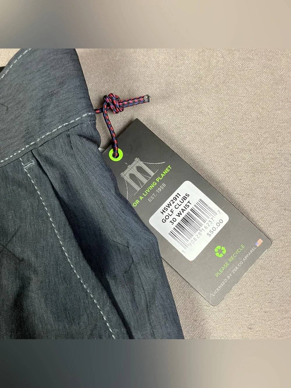 Hawke & Co. Men’s Size 30 Stretch Hybrid Performance Shorts Gray Clubs NWT!
